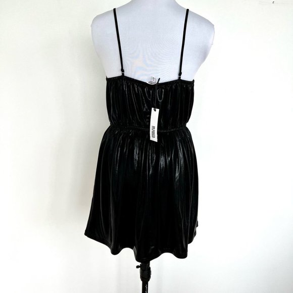 NWT BB Dakota wet look sleeveless dress - Picture 2 of 9